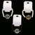 Crystal Accent Nautical Themed Stretch Bracelet - Stud Earring Set Assorted - BE3103B