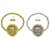 Lion's Head Pendant Stretch Bracelet - Post Earring Set Assorted - BE3111B