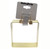 Square Bangle Bracelet - Dangle Earring Set Gold-Tone - BE906