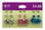 Set of nine pairs of hypo allergenic stud earrings per card ppme601