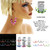 AB Finish Hoop-Earrings With Bead Accents Assorted-Color & Silver-Tone 12 Per Package 12E1399C