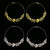 Silver-tone and Gold-tone hoop earrings 12E1412B