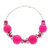 Neon Hoop-Earrings With Bead Accents Assorted-Color & Silver-Tone 12 Per Package 12E1485C