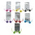 Mesh Dangle-Earrings With Bead Accents Assorted-Color & Silver-Tone 12 Per Package 12E472C