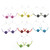 Mesh Dangle-Earrings With Bead Accents Assorted-Color & Silver-Tone 12 Per Package 12E472C