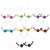 Mesh Dangle-Earrings With Bead Accents Assorted-Color & Silver-Tone 12 Per Package 12E491C