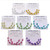 Assorted-Color & Silver-Tone Metal Hoop-Earrings With Bead Accents 12 Per Package 12E6140C