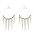 Spike Dangle-Earrings With Bead Accents  Silver-Tone 12 Per Package 12E6165A