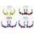 Antiqued Hoop-Earrings With Bead Accents Assorted-Color & Multi-Color 12 Per Package 12E8033C