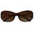 Double X Design Tortoise-Shell Acrylic Rectangular Sunglasses 26SG8267A