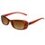 UV 400 Burnt Orange and Black Tortoise Shell Rectangular Sunglasses 12SG9884