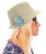 Cotton Flower Trilby Hat HAT008