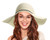 White Sun Hat 80% Paper 20% Polyester Blend HAT078