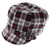 One Size Fits Most Plaid Pattern Decorative Buckle Bakerboy-Hat HAT175