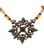 Silver Tone Fashion Necklace with Crystal & Stone Accents 9N15582