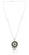 Silver Tone Pendant Necklace with Stone Accents N248A