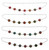 Silver Tone Fashion Necklace with Dried Flower Beads NC6386