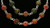 Silver Tone Fashion Necklace with Dried Flower Beads NC6386