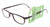 Black Acrylic Rectangular Reading Glasses 205BS+3.75