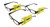 Assorted Translucent Rectangular Reading Glasses MSR006+1.25
