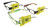 Assorted Translucent Rectangular Reading Glasses MSR006+1.25