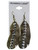 Antiqued Feather Dangle Earring, Gold-Tone - E3458