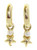 Star Accent Post Earring Gold-Tone - E156