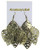 Antiqued Filigree Leaf Chandelier Earrings Gold-Tone - E22105