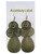 Antiqued Brass Filigreed Scalloped Dangle Earrings Gold-Tone - E23851