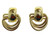 Interlocking Half-Loop Post Earrings Gold-Tone - E25047
