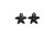 Textured Starfish Clip-On Earrings Gray - C258BK