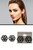 Flower-Shaped Crystal Accent Clip-On Earrings Gray - E349BK