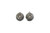 Etched Dome Clip-On Earrings Silver-Tone - C2145A