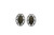 Filigreed "2000" Dual-Tone Clip-On Earrings Silver-Tone - C26827A