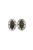 Filigreed "2000" Dual-Tone Clip-On Earrings Silver-Tone - C26827A