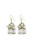 Metal Birdcage Dangle Earrings Gold-Tone - E5727