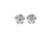 Crystal Accent Flower Clip-On Earrings Silver-Tone - C1401A
