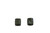 Rectangular Glittery Enamel Clip-On Earrings Gray - C2837