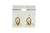 Imitation Pearl Accent Dangle Earrings Gold-Tone - E414
