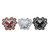 Small Crystal Accent Butterfly Post Multiple Earring Set Assorted - ME1342