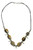 Spike Bead Cowrie Shell Accent Strand Necklace Black - BCH14
