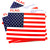 American Flag 8" x 11" Reusable Self Adhesive Decal FS99102-CB