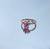 Rose Gold paw ring with pink gemstone
