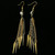 Spike Dangle-Earrings With Faceted Accents  Dual-Tone 12 Per Package E121B