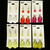 See through  Faceted Dangle-Earrings With Bead Accents Multi-Color & White 12 Per Package E1225C