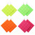 Textured Neon Ethnic-Earrings Multi-Color & Silver-Tone 12 Per Package E1494C