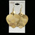 Heart Star Dangle-Earrings Gold-Tone 12 Per Package E1548
