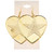 Heart Star Dangle-Earrings Gold-Tone 12 Per Package E1553