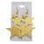 Star Dangle-Earrings Gold-Tone 12 Per Package E1597