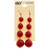 Multi-Color Acrylic Dangle-Earrings With Bead Accents 12 Per Package E1823C